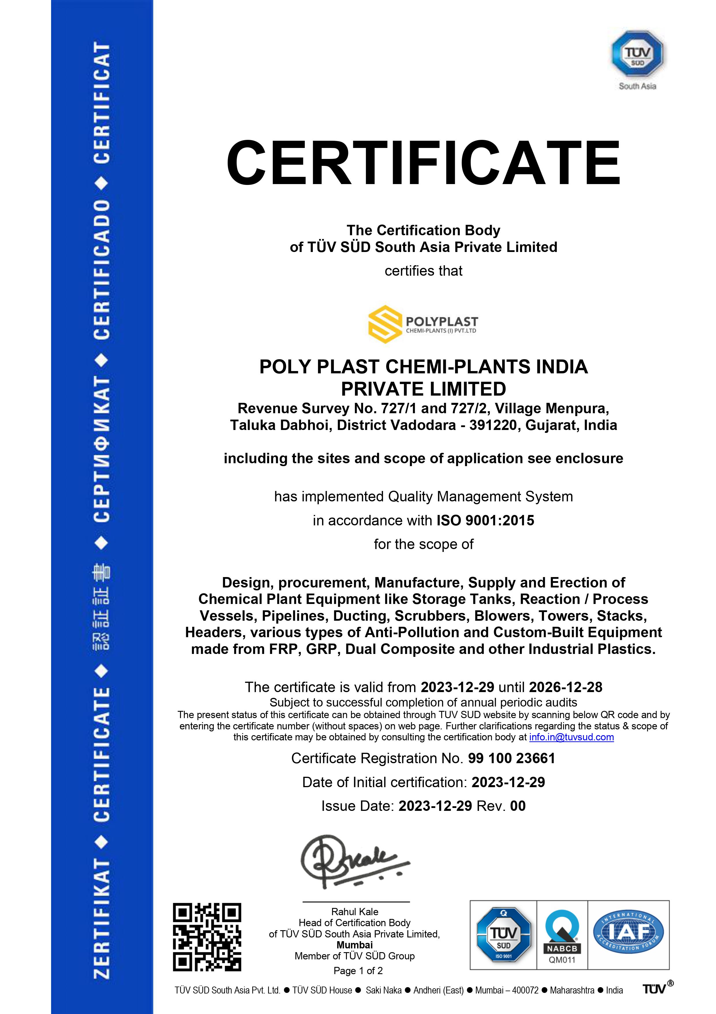 Fiberworks Chemiplants India 9k