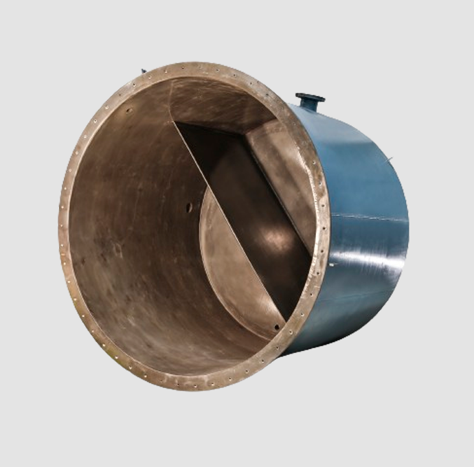 800 microns Halar coated tank